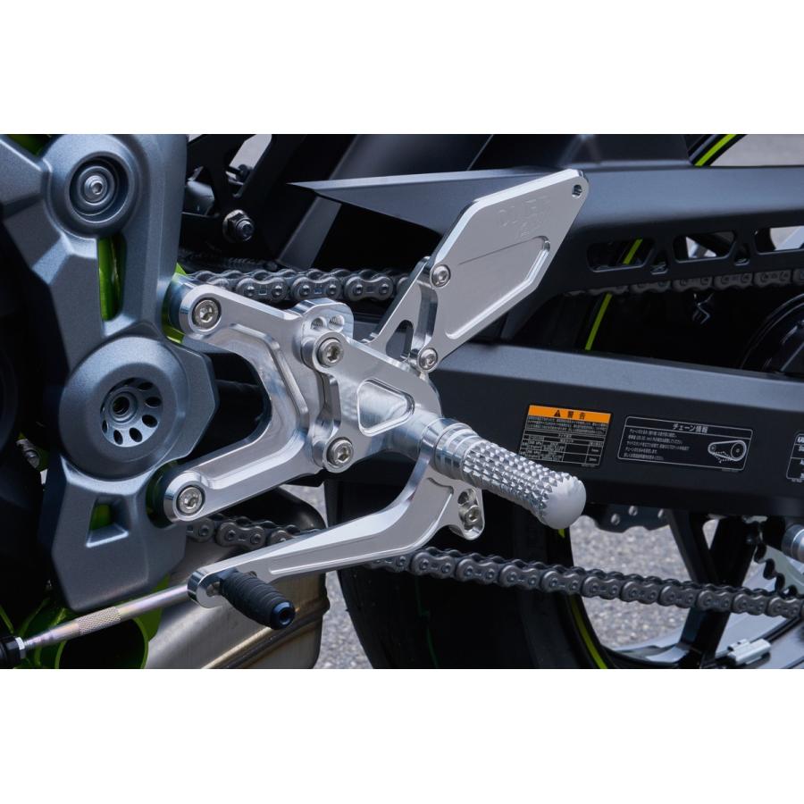 バックステップ 4ポジション （ブラック） OVER（オーバーレーシング） Z900（18年）