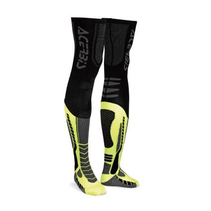 れな AC-21693 LEG PRO ソックス ブラック×イエロー L-XL（27.0-28.5