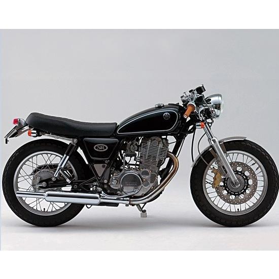 スリップオンキャブトンタイプマフラー（クロームメッキ） DAYTONA（デイトナ） SR400（78年〜08年）の画像