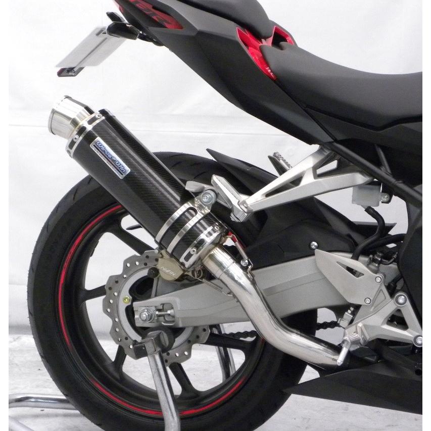 スリップオンマフラー スポーツタイプ ブラックカーボン仕様 ウイルズウィン（WirusWin） CBR250RR（2BK-MC51）
