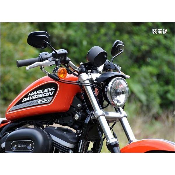 スポーツスターXL883/1200 ヘッドライトローダウンキット CHIC スポーツスターXL883/1200 ヘッドライトローダウンキット CHIC