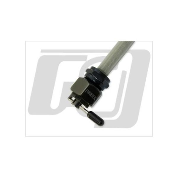 ハーレー汎用 ガソリンコック 22mm（13/16） ヘックスタイプ ブラック