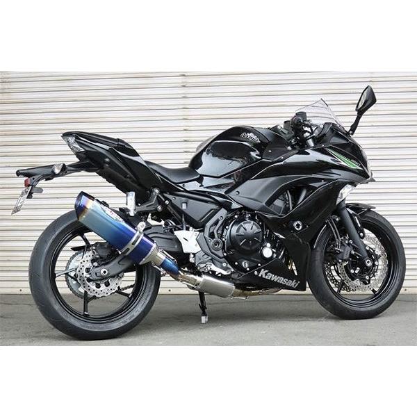 カワサキ　ex650c er6f チタンマフラー　BEET NASSERT moto-occ_0222-kc8-bl