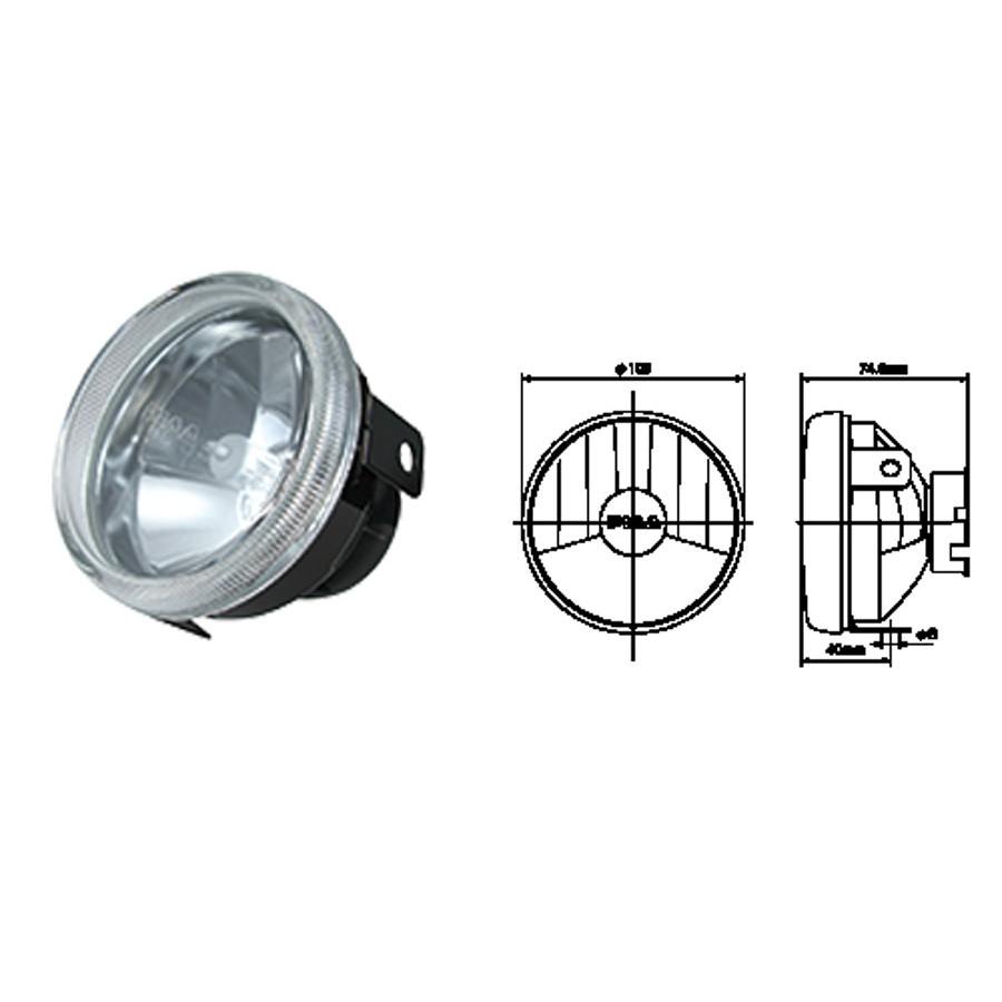 Ml34 ヘッドライトユニット F100レースヘッドライトユニット H4 Piaa ピア P3 Ml34 バイク メンテ館 通販 Yahoo ショッピング