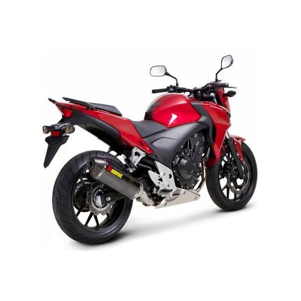 CBR500R（13年） e1タイプスリップオンマフラー カーボン（カーボンエンド） AKRAPOVIC（アクラポヴィッチ）