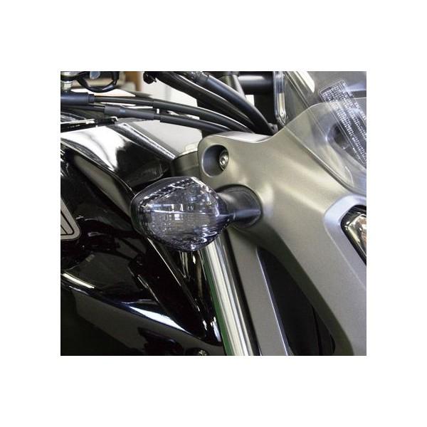 CRF250L ウインカーレンズキット（メッキバルブ付き）スモークレンズ