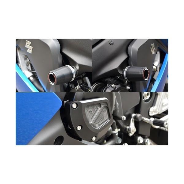 GSX-S1000/F レーシングスライダー3点セット（フレームΦ50（左右）+ジェネレーターB） AGRAS（アグラス）
