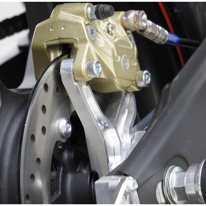 YZF-R25 リアキャリパーサポート ブレンボ2P用 シルバー OVER