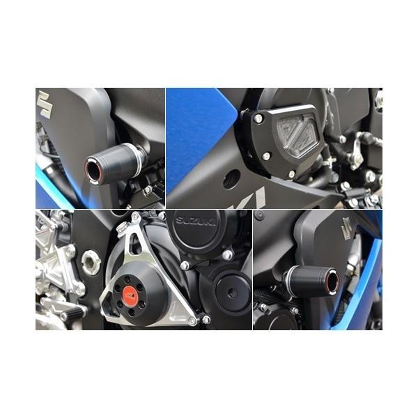 GSX-S1000/F レーシングスライダー4点セット（フレームΦ50（左右）+ジェネレーターB+クラッチタイプ2） AGRAS（アグラス）