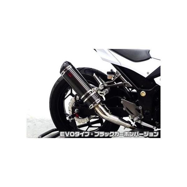Ninja250（ニンジャ）JBK-EX250L TTR手あいえり巻き EVO手あい ブラックカーボンバージョン（スリップオン） ASAKURA（浅倉商事） マフラー-スリップオンマフラー-バイク