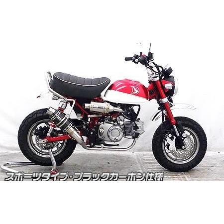 ショートマフラー スポーツタイプ ブラックカーボン仕様