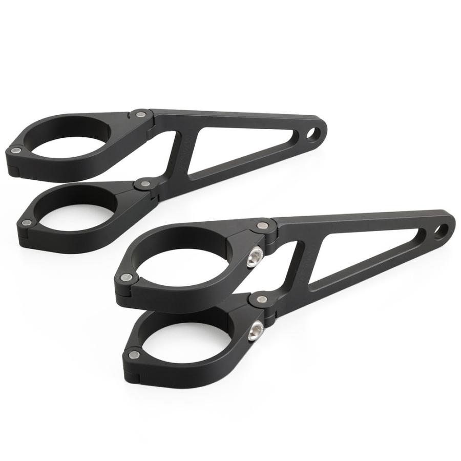 DAYTONA（バイク用品） - フォーククランプ アルミヘッドライトブラケット φ41粍/ロング DAYTONA（デイトナ）