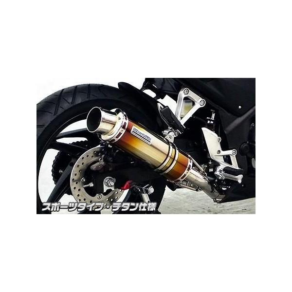 CB250F（14年〜） ダイナミックマフラー スポーツタイプ チタン仕様 ウイルズウィン（WirusWin）の画像
