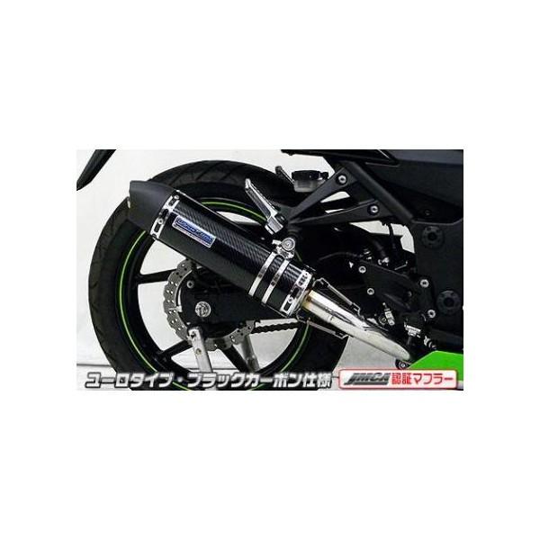 Ninja250R（ニンジャ）JBK-EX250K ダイナミックマフラー ユーロタイプ フルエキ ブラックカーボン JMCA認証 ウイルズウィン（WirusWin）