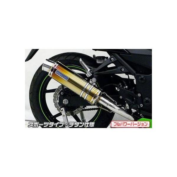 Ninja250R（ニンジャ）JBK-EX250K ダイナミックマフラー スポーツタイプ フルエキ チタン（フルパワーバージョン） ウイルズウィン（WirusWin）