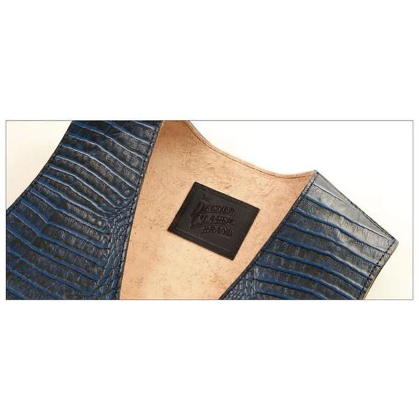人気絶頂 4wv 13cr クロコダイル柄レザーベスト ブルー Mサイズ Leathervest Degner デグナー 代引不可 Bitcoinbro Frankhawley Com