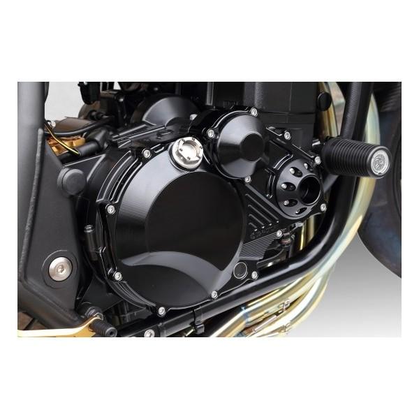 楽天 バイク メンテ館ZRX1100 クラッチカバー TYPE2 スーパーブラック