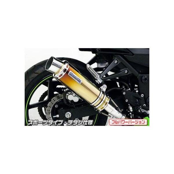 Ninja250R（ニンジャ）JBK-EX250K スリップオンマフラー スポーツタイプ チタン（フルパワーバージョン） ウイルズウィン（WirusWin）の画像