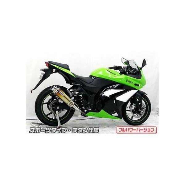 Ninja250R（ニンジャ）JBK-EX250K スリップオンマフラー スポーツタイプ チタン（フルパワーバージョン） ウイルズウィン（WirusWin）の画像