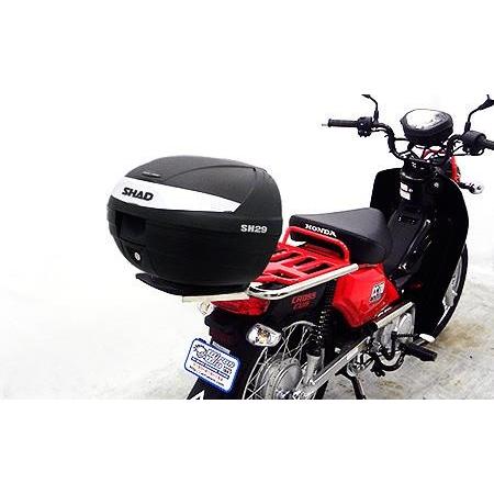 SHAD製後押しボックス席付 ダブルリアキャリア ウイルズウィン（WirusWin） 差し交わす少年（JA10） 車、バイク、自転車-外装パーツ-バイク