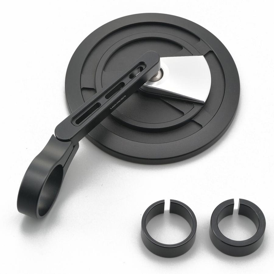 HIGHSIDER　エンタープライズEP1 ブラストブラック/シルバー HIGHSIDER バーエンドミラー エンタープライズ EP1 ブラスト