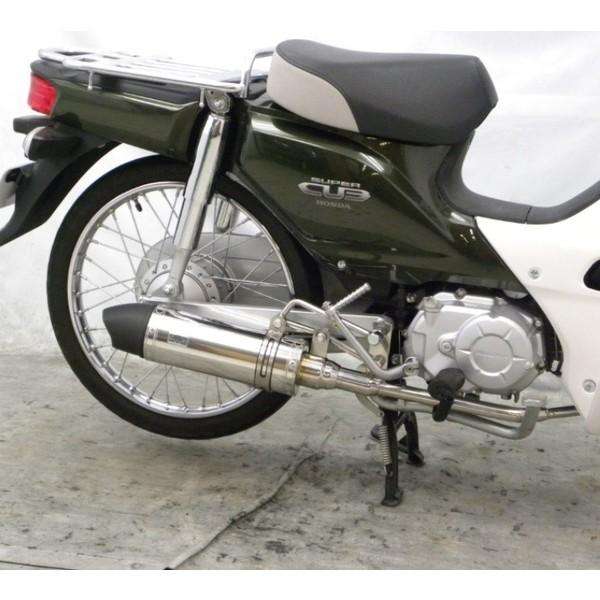 WirusWin】カブ50用テイストマフラー（中古）を磨いて取り付けてみる