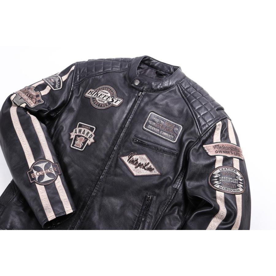 DEGNER 18WJ-1 ワックスレザージャケット ブラック XLサイズ