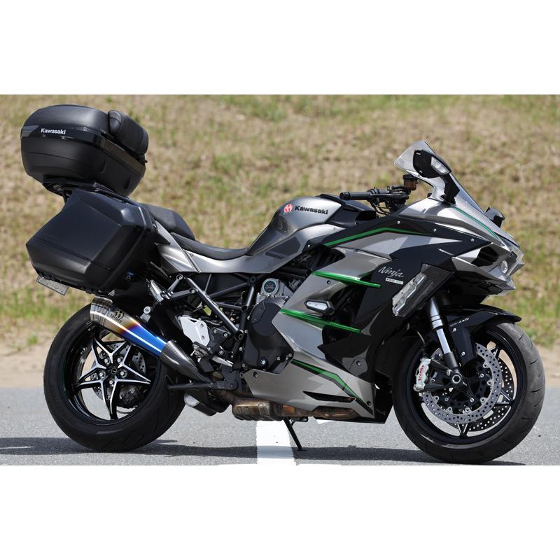 POWERBOXメガホン チタンブルー SP忠男(SP TADAO) Ninja H2 SX POWERBOXメガホン チタンブルー SP忠男(SP TADAO) Ninja H2 SX
