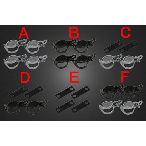 バードゲージウィンカータイプ2（真鍮/ポリッシュ） ダークレンズ仕様キット ステーD ガレージT＆F