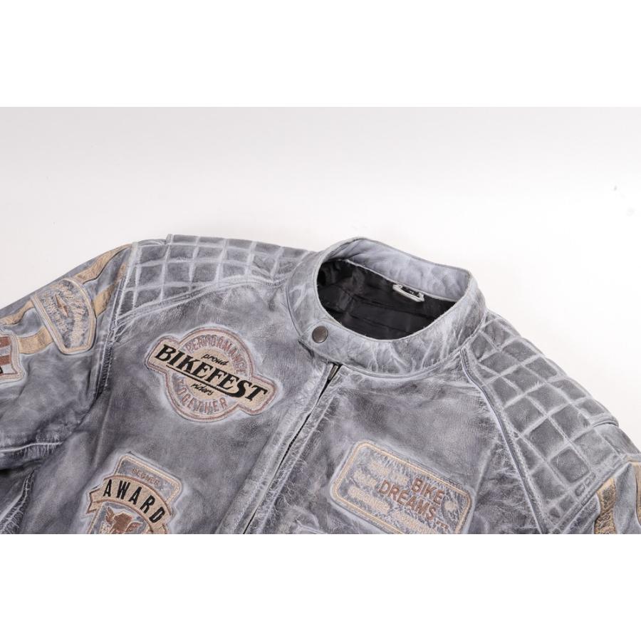 DEGNER（デグナー） 18WJ-1 ワックスレザージャケット ダークグレー M