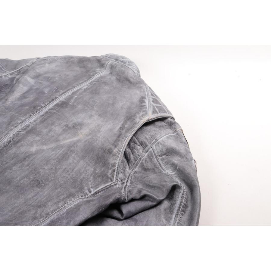DEGNER（デグナー） 18WJ-1 ワックスレザージャケット ダークグレー M