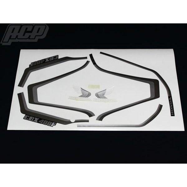 CBX400F（2型） 赤/黒ラインステッカーセット ACP（エーシーピー 