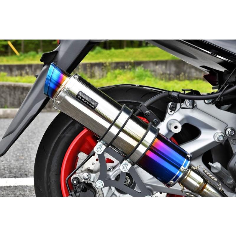 R-EVO2 えり巻き ヒートチタンサイレンサー その向き免許 BMS-R（ビームス） マジェスティS（2BK-SG52J）18年 車、バイク、自転車-マフラー-バイク