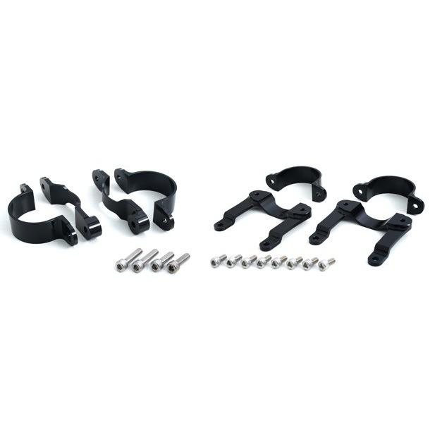 GSX1100S（81〜00年） AH1フォーク用 フェンダーブラケット（左右セット） ブラック ハイパープロ（HYPER PRO）