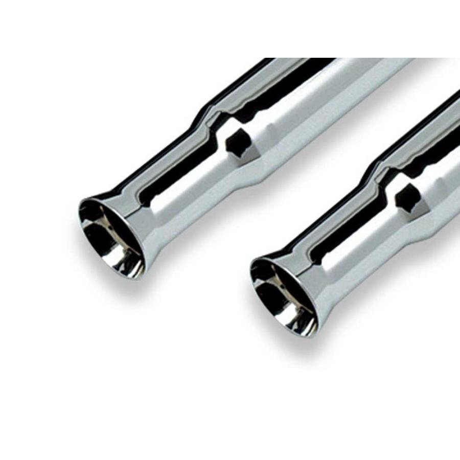 ナローコーン スリップオンマフラー クロームメッキ モーターステージ