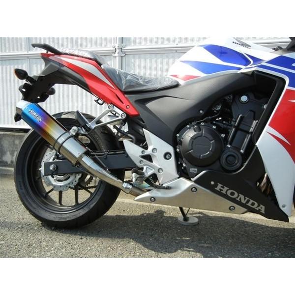 CBR400R（EBL-NC47） ステンレスリヤエキゾーストマフラー 焼き色 