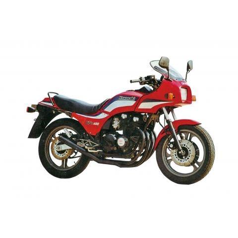 GPZ400F ショートマフラー ブラック エムテック中京（M-TEC中京）