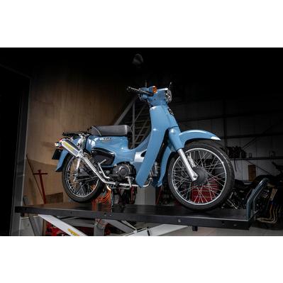 SUS UP アルミプレスサイレンサーマフラー YAMAMOTO RACING（ヤマモトレーシング） スーパーカブ110（JA44）の画像
