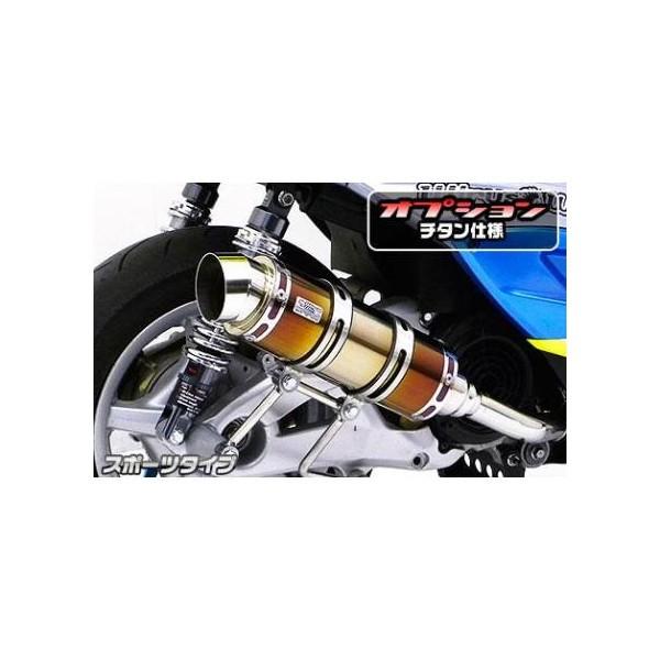 SYM GT125（キャブレター仕様車） ロイヤルマフラー スポーツタイプ チタン仕様 ウイルズウィン（WirusWin）の画像