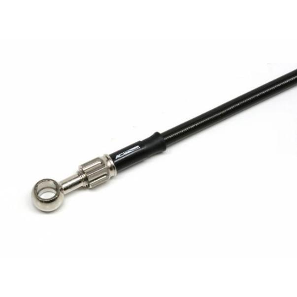 ブレーキホース フロント用 アルミ メッキ スモークホース AC