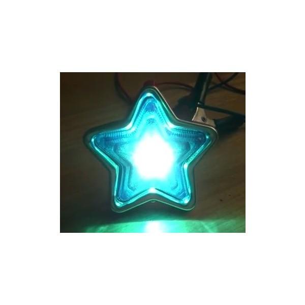 星型マーカーランプ ブルー トーヨコ（東横部品製作所） : バイク