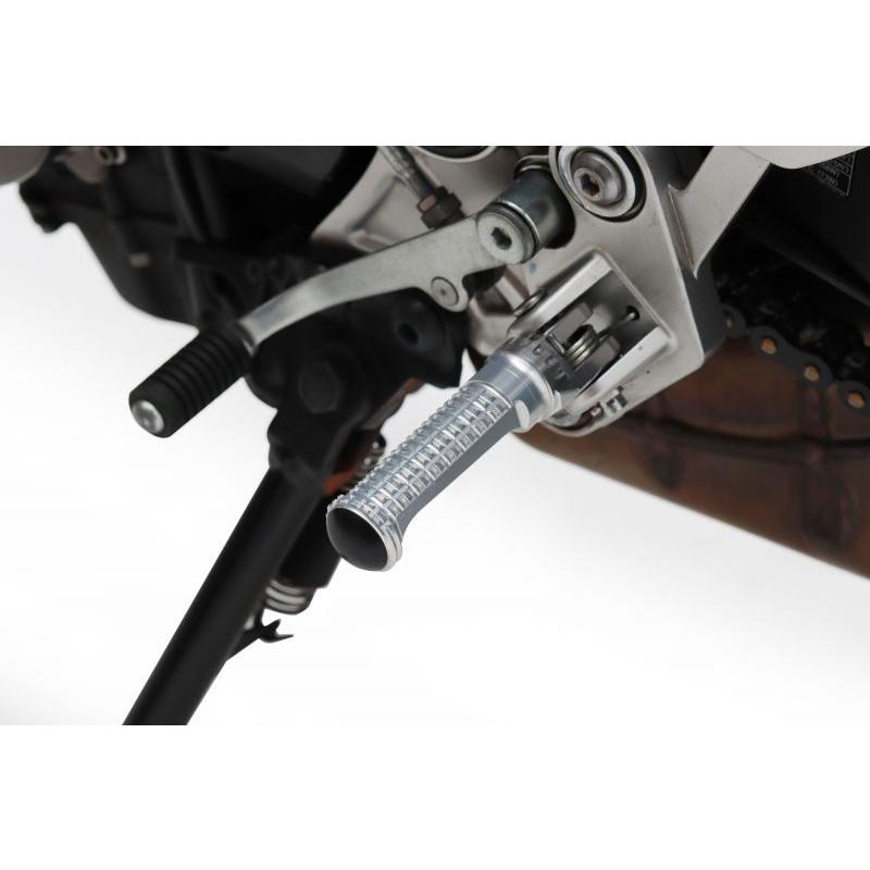 ステップバー (ライダー側) シルバーKAWASAKI系-2 ACTIVE（アクティブ）