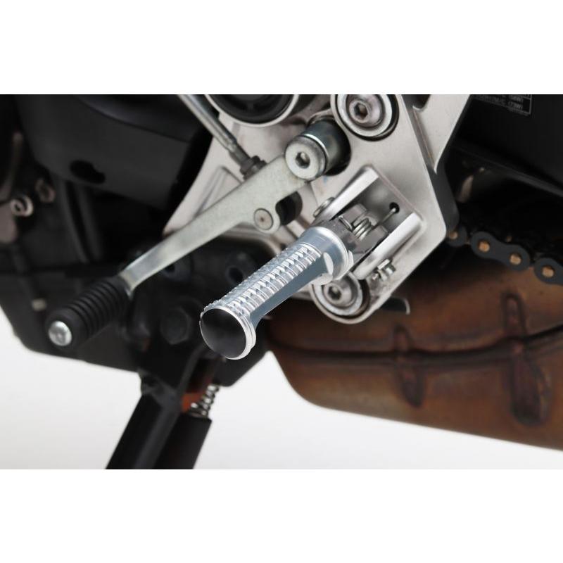 ステップバー (ライダー側) シルバーKAWASAKI系-2 ACTIVE（アクティブ）