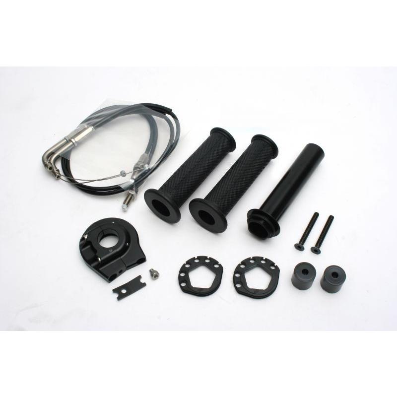 ハイスロットルキット （EVO2） 黒いこと 巻取φ38/40 ハンドルスペーサー属する ACTIVE（活動的） GSX-R1000（09〜13年） バイク-ハイスロットルキット-車、バイク、自転車