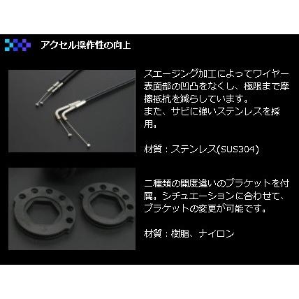 ハイスロットルキット （EVO2） 黒いこと 巻取φ40/42  ACTIVE（積極的） Z250/（ABS）