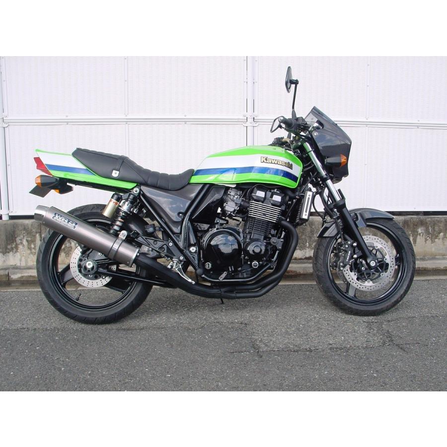 ラウンドタイプ スリップオンマフラー ステンレス/チタン （JMCA認証） WR'S（ダブルアールズ） ZRX400/2（01年〜）BC-ZR400E
