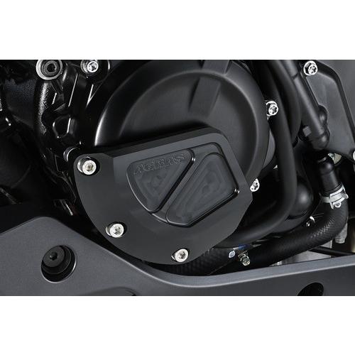 レーシングスライダー3点セット フレームΦ50（左右）+ジェネレーターBセット ロゴ有 ジュラコン(R)/ブラック AGRAS（アグラス） KATANA（刀）_3