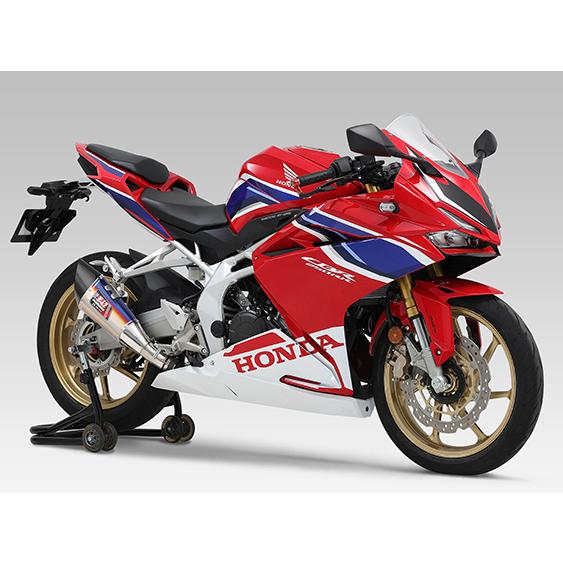 ヨシムラスリップオンマフラー R-11 カーボン製　CBR250RR Slip-On R-11 サイクロン 1エンド EXPORT SPEC STB （チタンブルー