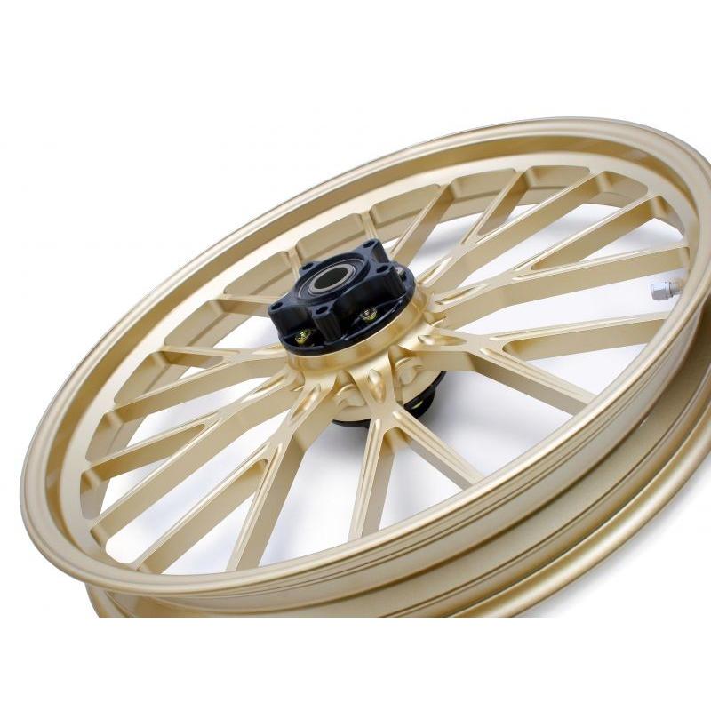 アルミ鍛造ホイール（S18） フロント用 250-19 ゴールド GLIDE