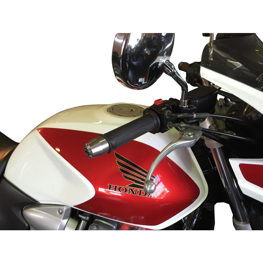 CB400SF・CB400SB アルミビレットハンドルバーエンド ブラック U